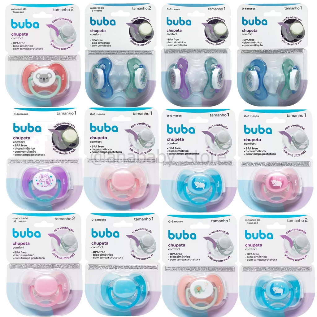 Chupeta Buba bico bebe chupeta bebe anticolica buba em Oferta na Shopee