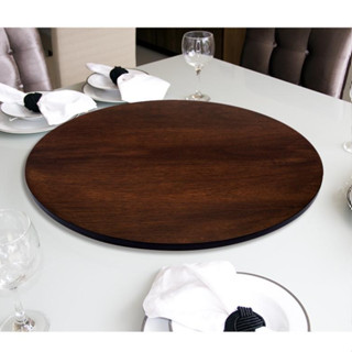 Prato Giratório Castanho para Servir Mesa Diversos Tamanhos em Oferta na Shopee