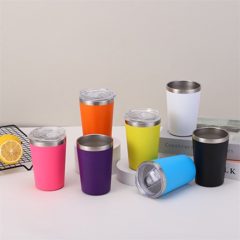 Copo Aço Inox térmico com tampa Acrílico 350ML em Oferta na Shopee