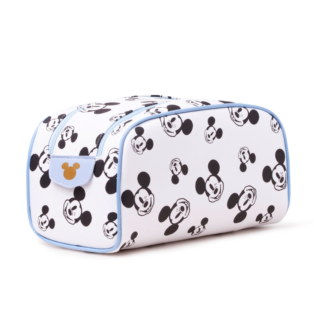Necessaire Organizador de Mala e Bolsa Para Viagem Couro Sintético Infantil Mickey