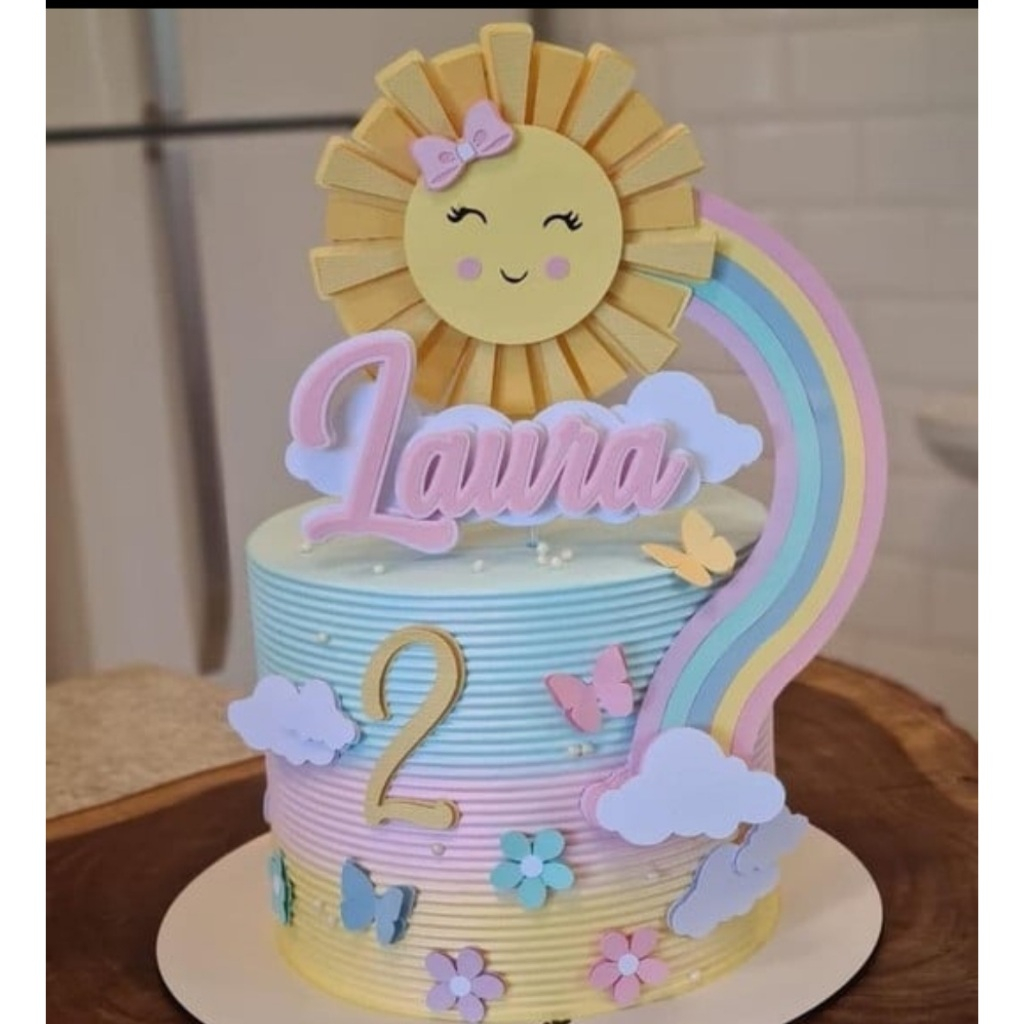 Arco Iris Topo de Bolo - Comprar com Melhor Preço em Padaria