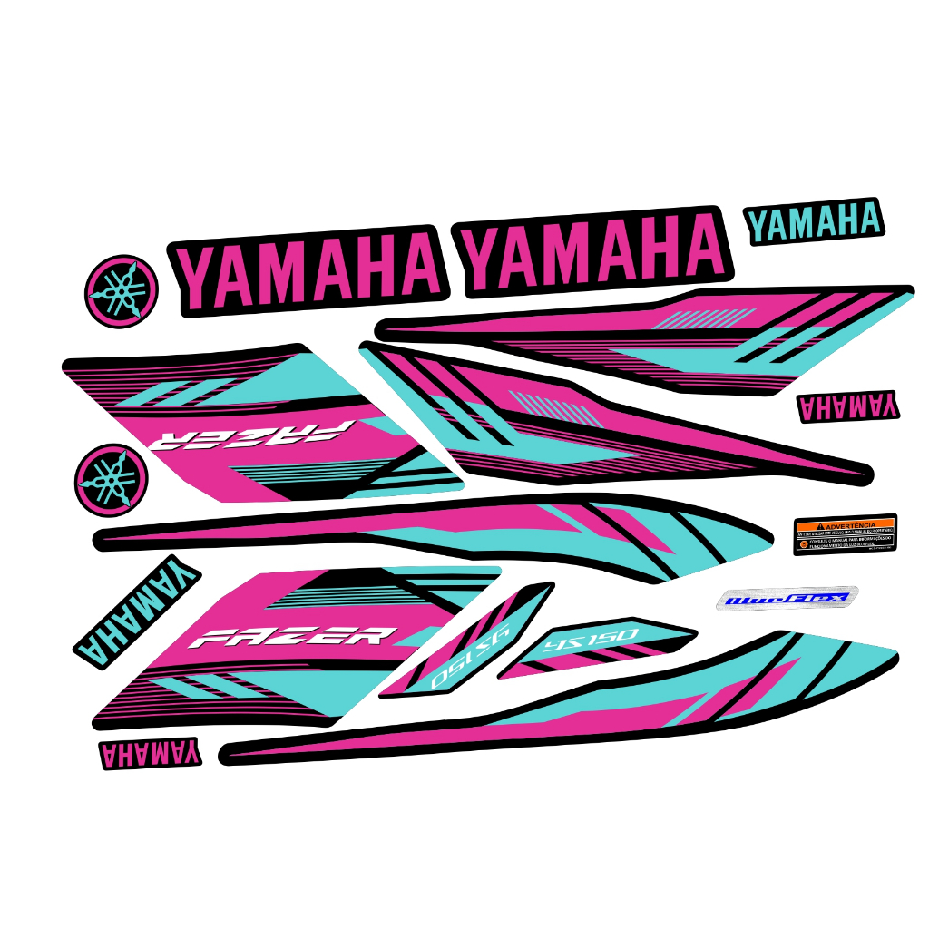 KIT ADESIVOS YAMAHA FAZER 150 2016 / fazemos outras cores