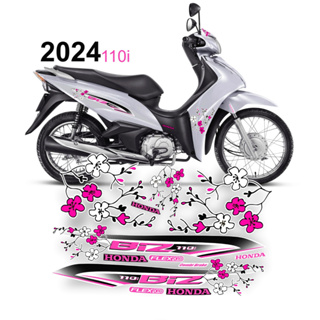 compativel Adesivo para moto Biz floral 2023/24 / kit envernizado em Oferta na Shopee