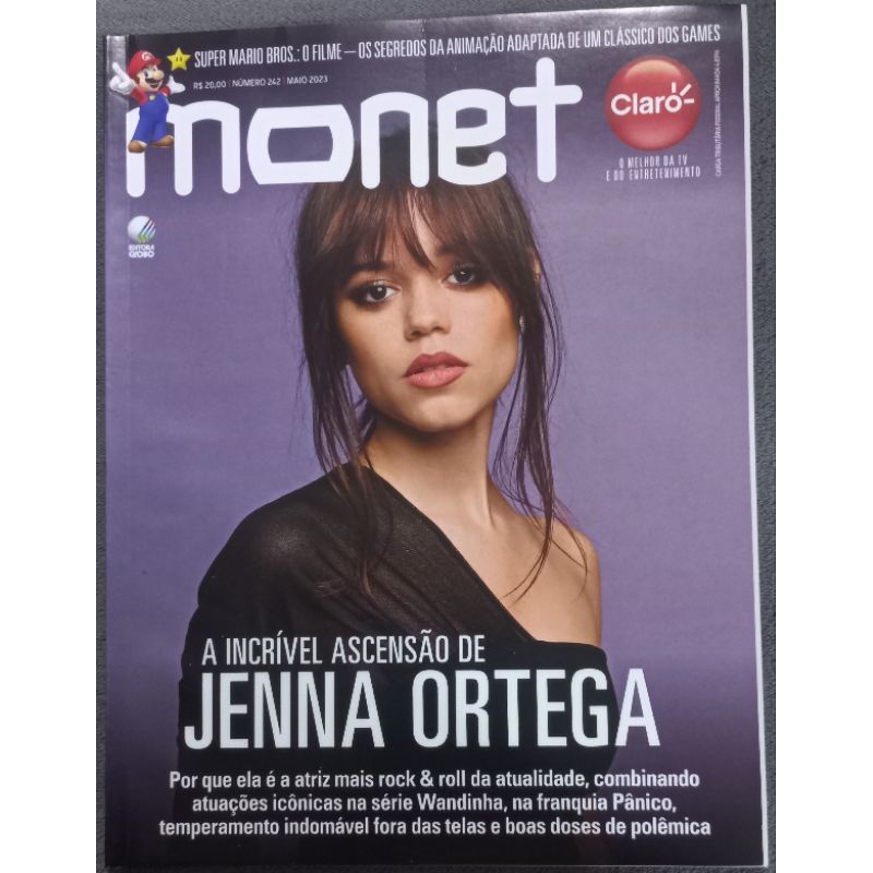 Revista Monet Jenna Ortega - NOVO [Megan Fox/ Jennifer Lopez/ Arnold Schwarzenegger/ Lady Gaga]
