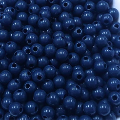 MIÇANGA LEITOSA PLASTICA c furo ( 6 mm ) AZUL MARINHO