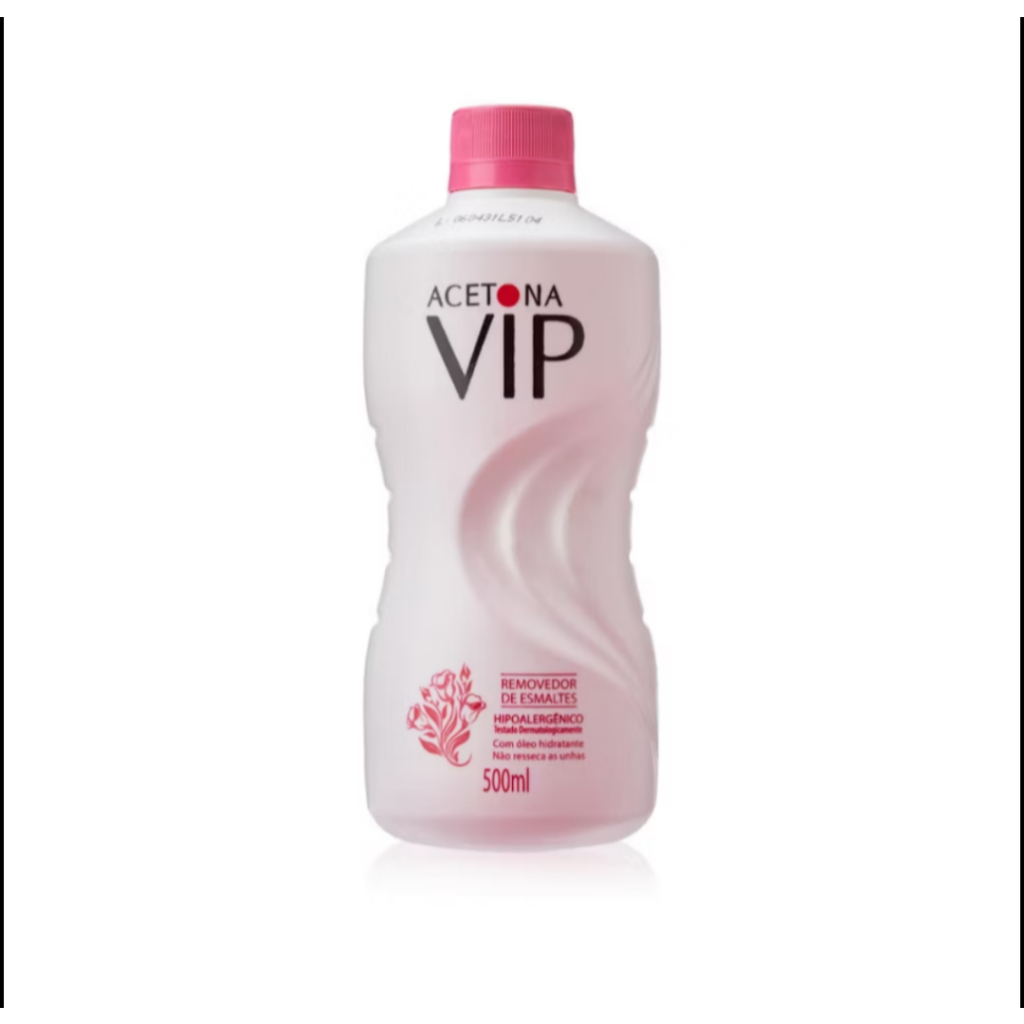 Removedor de esmalte à base de acetona VIP -- 500ML