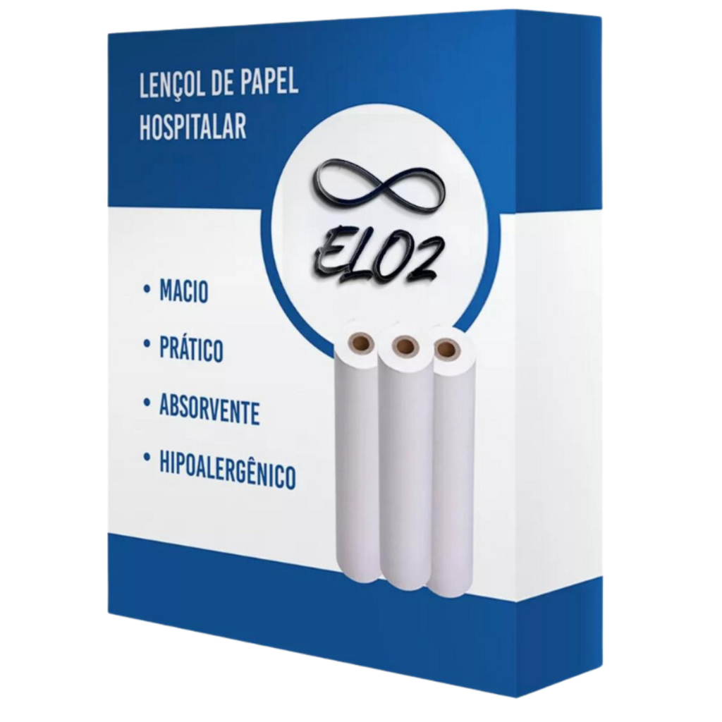 Lençol Papel Descartavel Hospitalar Maca 70 Cx 10 Rolos