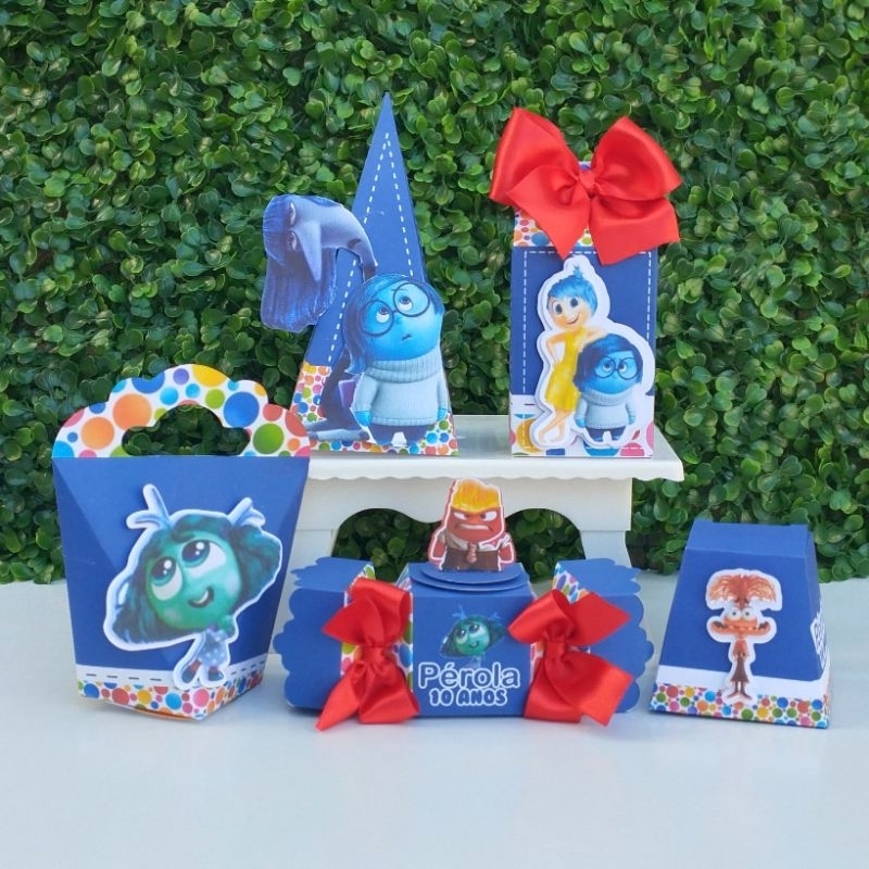 Kit Festa Divertidamente 2 | 25 caixinhas personalizadas Divertidmente 2 | Lembrancinhas aniversário Divertidmente