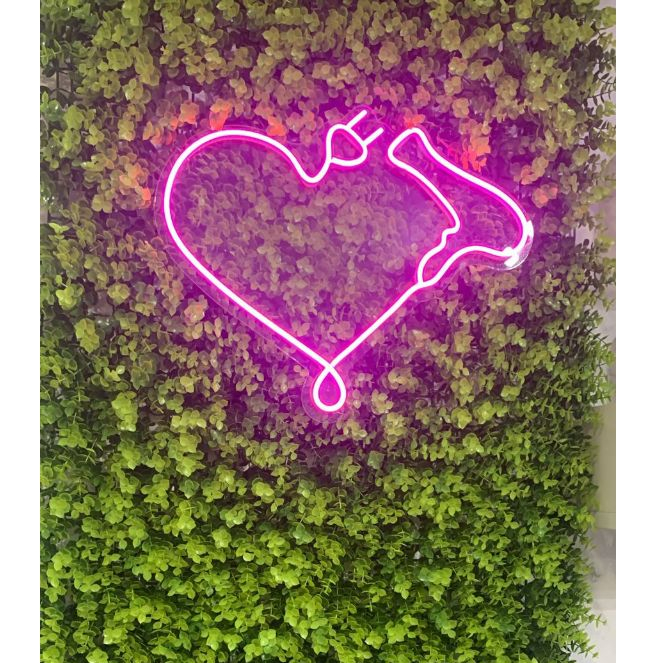 Placa Luminária Led Neon Decoração Salão de Beleza Studio 40x33 cm