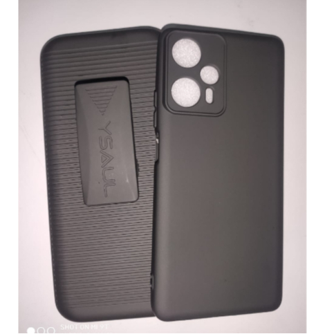 Capa Capinha + Suporte poco F5 e F5Pro Cinto Cintura Belt Flip Anti-impacto Xiaomi Silicone reforçada Adaptação
