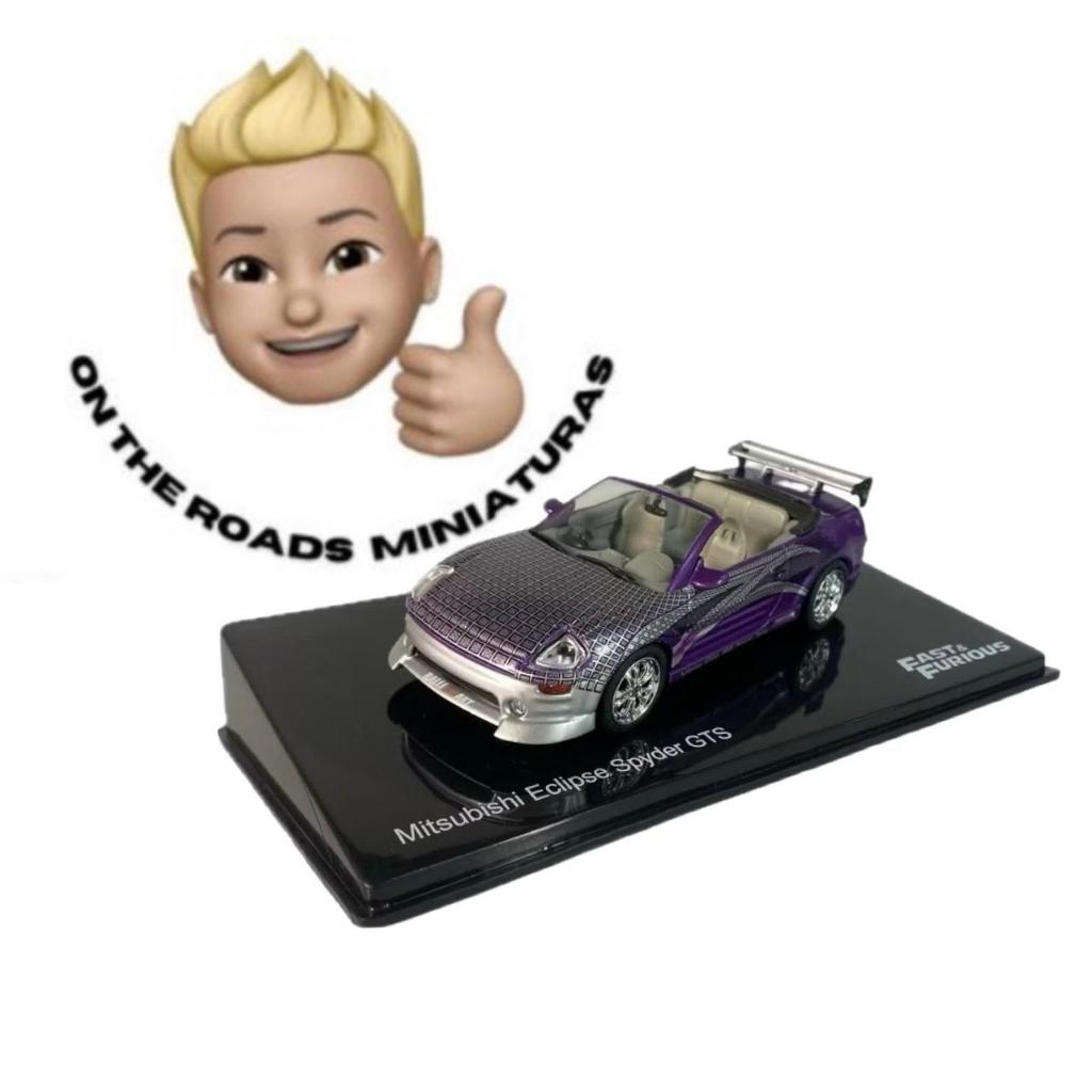 Miniatura Coleção Velozes e Furiosos: Mitsubishi Eclipse Spyder GTS  Edição 09 1/43