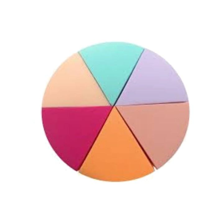 Kit 18 Esponjas Queijinho Pizza De Maquiagem Para Base Modelo em Oferta na Shopee