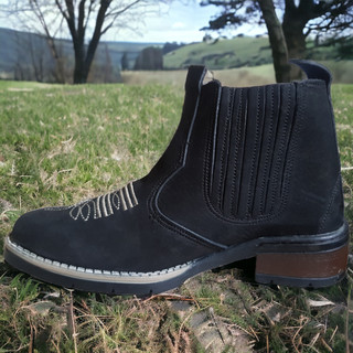 Bota Botina Texana Country Bico Quadrado Couro Legítimo Cano Curto Envio Imediato Oferta Da Semana