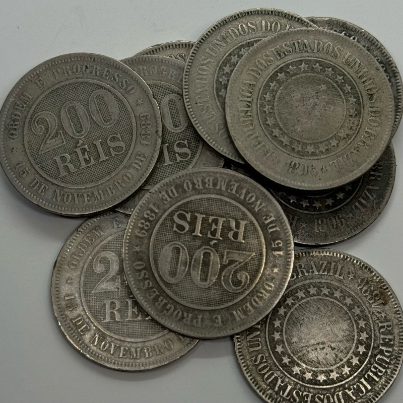 1 moeda 200 réis 1896 Brasil