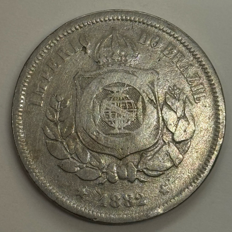 moeda 100 réis ano 1882