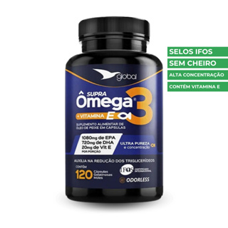 OMEGA 3 SELO IFOS 18/12 1800MG 1020 EPA 780 DHA COM 20MG DE VITAMINA E 120 CPS GLOBAL em Oferta na Shopee