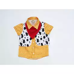 Roupa Toy Story Woody manga curta