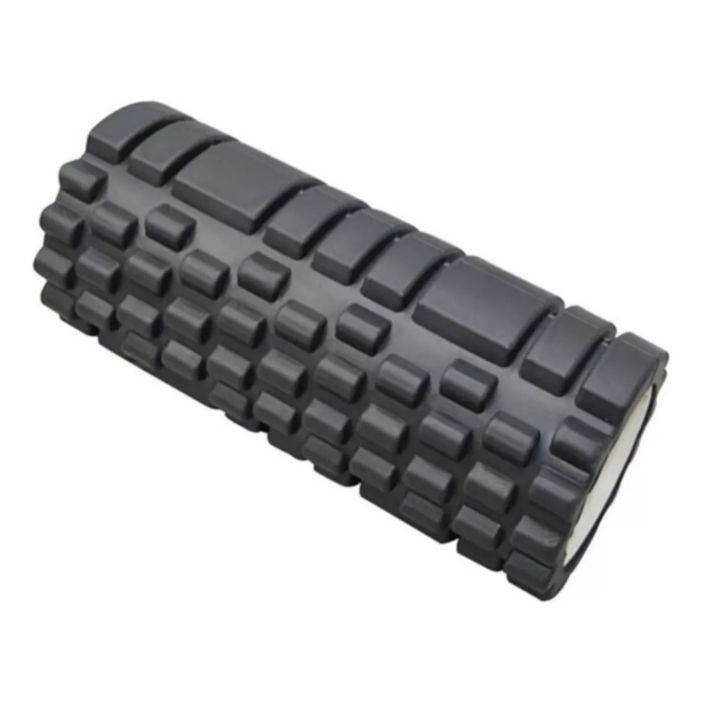 Rolo Massagem Foam Roller Liberação Miofascial Soltura - Preto