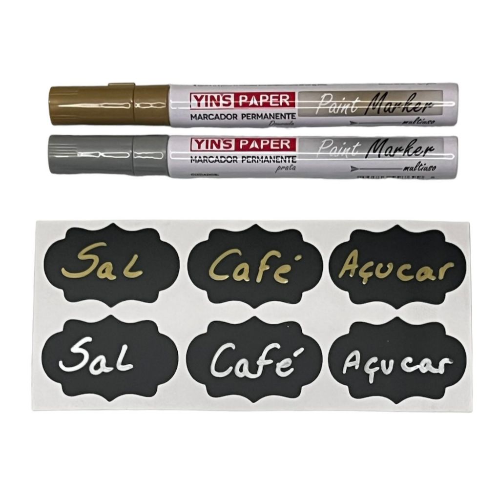 Caneta Permanente Vidro Plástico Borracha 2.8mm em Oferta na Shopee