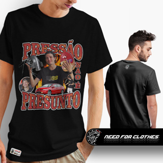 Camiseta Ricardo ACF Ricardinho, Pressão Não é Presunto, Cultura Automotiva, Algodão em Oferta na Shopee
