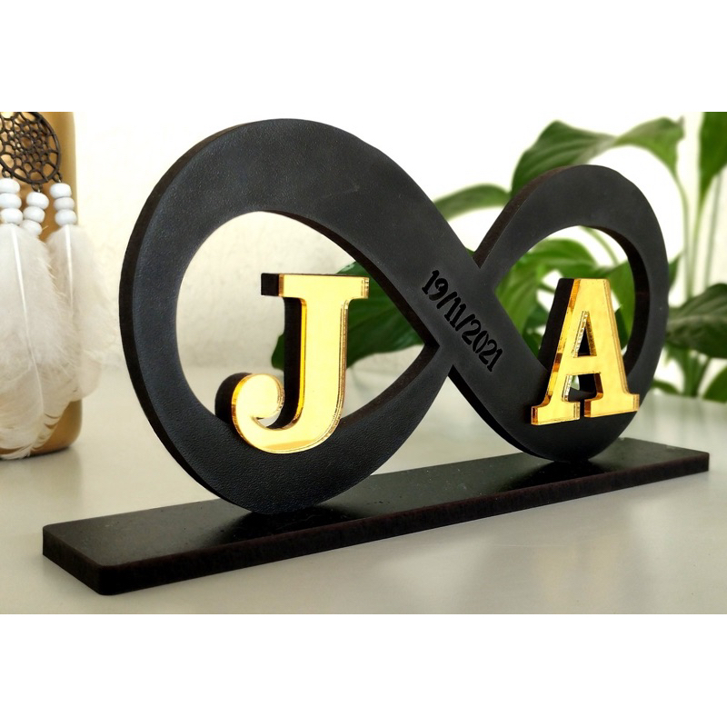 Presente para namorados - Infinito Namorados Casamento Casal mdf 6mm Acrilico