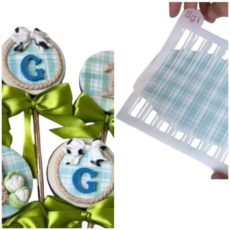 Stencil Textura de Listras SG1 em Oferta na Shopee