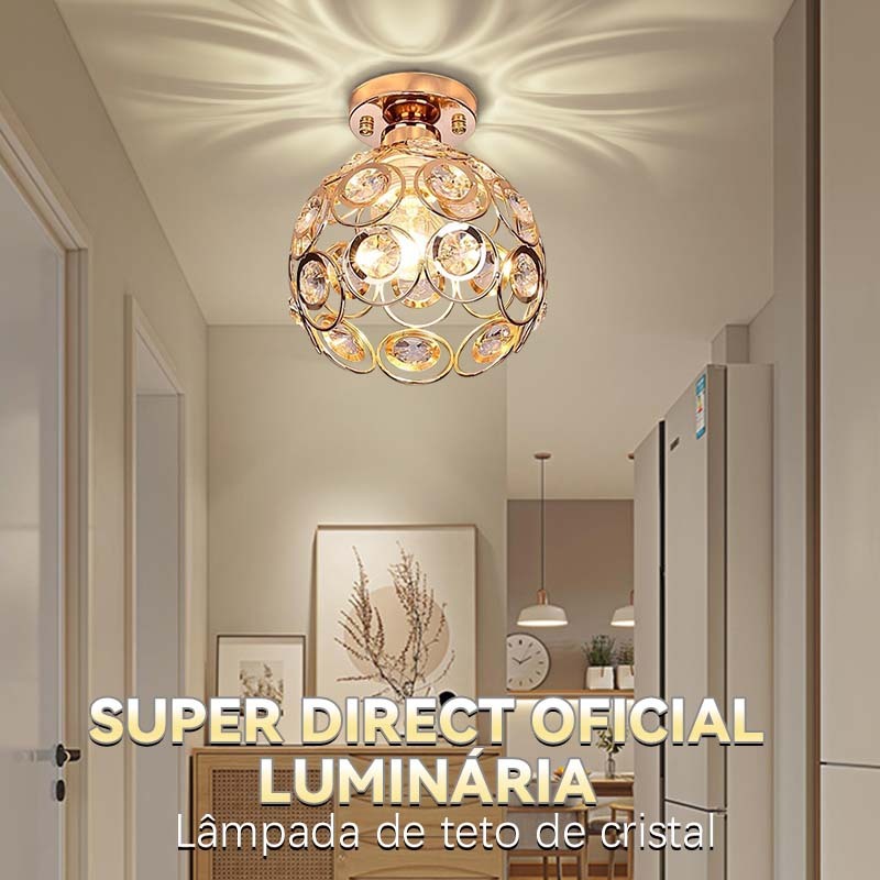 Luminária De Teto Cristal Simplicidade Moderna Corredor Sala De Estar Varanda Quarto(85-256V)