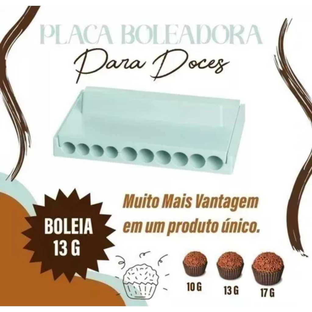 Enrolador De Doces Placa Boleadora 10g 13g 17g Cor Rosa