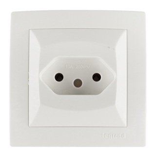 Tomada Conjunto 2 Pinos + Terra Sistema X 20a Pial em Oferta na Shopee