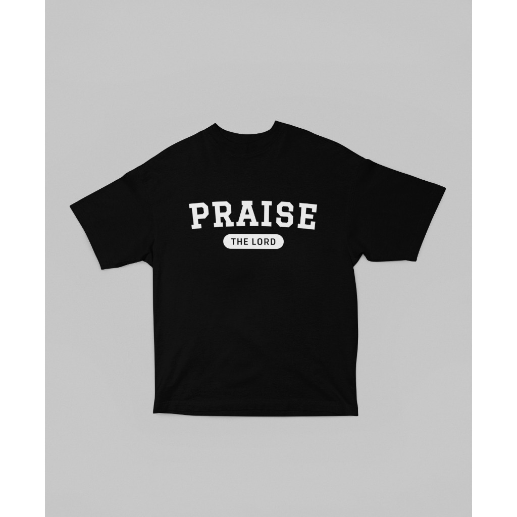 Camisa T-Shirt Camiseta Oversized Grande Praise The Lord 100% Algodão Largo P ao G3 Frases