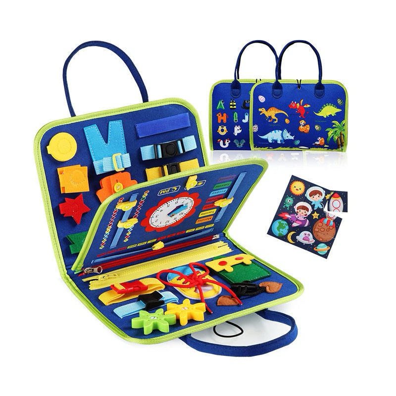 Brinquedos Sensoriais Básicos De Habilidades De Vida Para Toddlers Montessori Busy Board