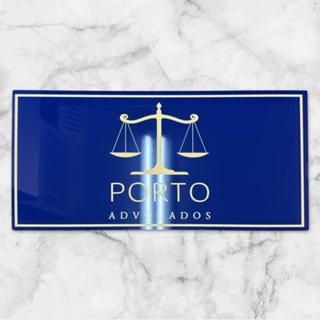 Placa Logotipo Identificação Acrílico 40x20 Espelhado Brilho em Oferta na Shopee
