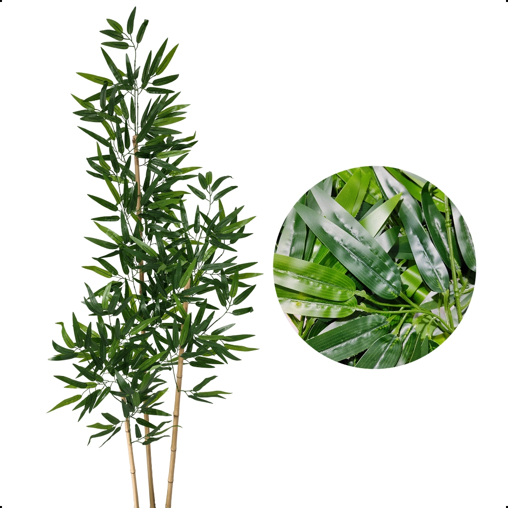 Bambu Mosso Da Sorte Artificial 150cm Grande Sem Vaso Decoração