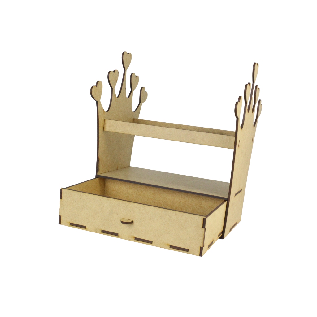 Porta Tiara Em Mdf Com Gaveta - Decoração - Porta Arquinho e Acessórios