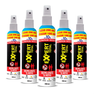 Kit 5 Und Repelente De Insetos Spray Expert Total 10h 200ml em Oferta na Shopee