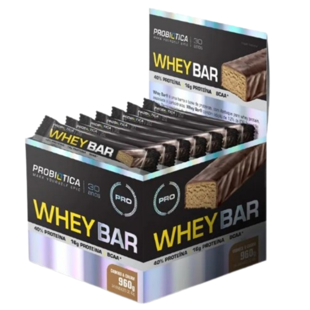 Barra Proteica Whey Bar 24 Un - Probiótica - Health