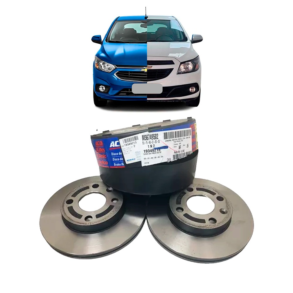 Par Disco De Freio Dianteiro Onix Prisma 13/19 Com Sem Abs 19349213 Acdelco em Oferta na Shopee