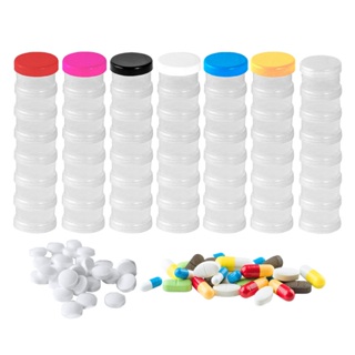 Kit conjunto 2 torres de 20ml empilhável vazio armazenador e organizador de comprimidos e vitaminas em Oferta na Shopee