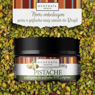 PASTA GUSTOSIA PISTACHE CALIFORNIA x 180g em Oferta na Shopee