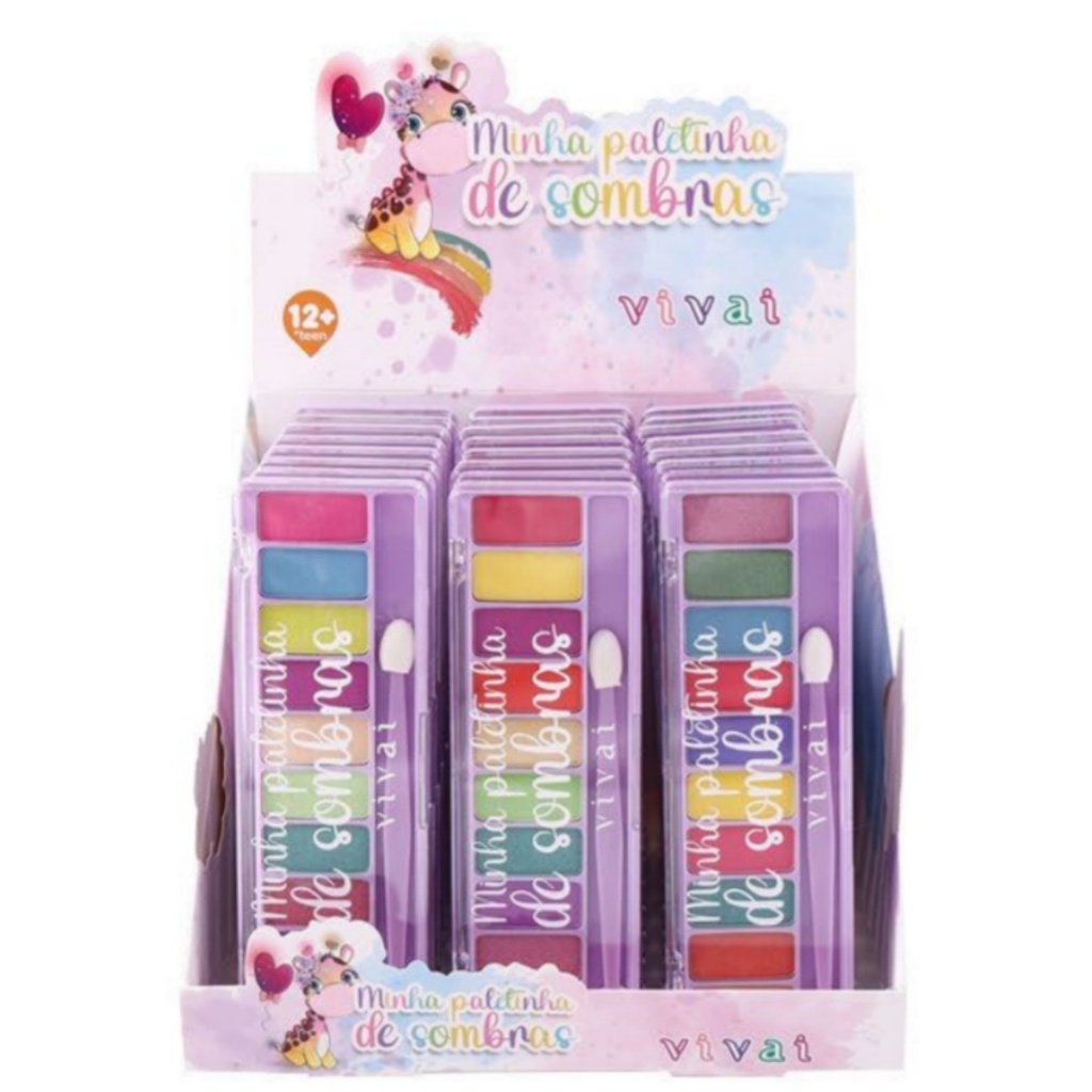 Paleta de Sombras 10 Cores Teen Minha Paletinha - Vivai-4037.9.1