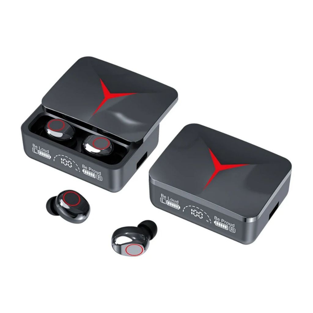 Fone De Ouvido Sem Fio Bluetooth 5.3 Hifi Stereo M90 Pro Gamer Esportivo Touch Case