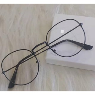 Oculos redondos unissex simples e modernos com armação de metal para fqualquer ocasiao  masculino e feminino em Oferta na Shopee