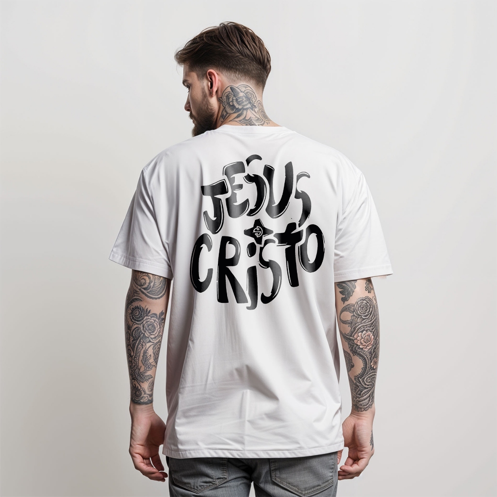 Camiseta T-Shirt Manfinity JESUS CRISTO DIVERSE ESTILOS Camisa Street Wear Masculina 100% Algodão