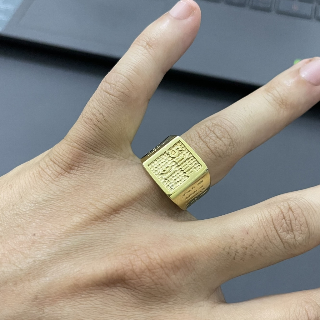 Anel dedeira Salmo 91 Feito de moeda antiga em Oferta na Shopee