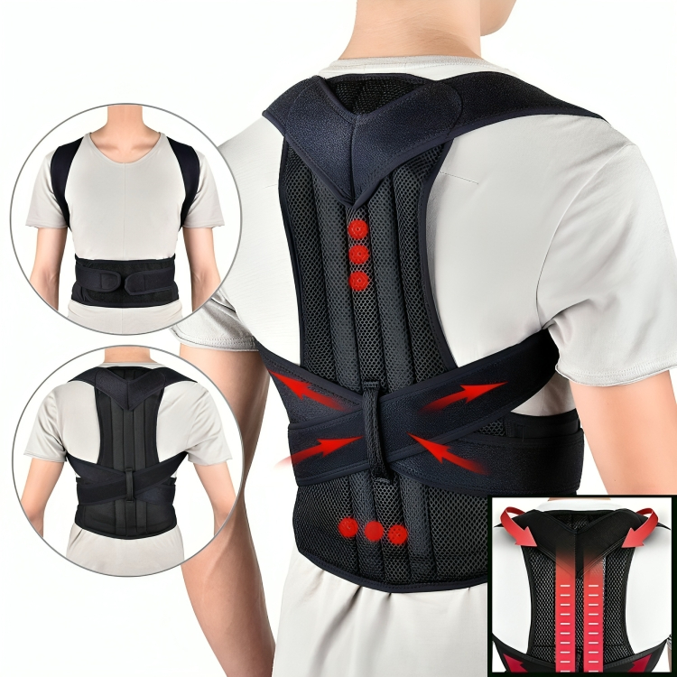 Colete Postural Cinta Unissex Reforçada Corretor de Postura Coluna Lombar Forte Colete Corretor
