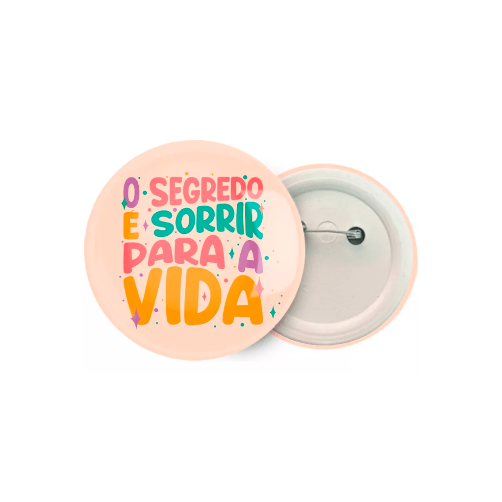 Botons Button Bottons Broche Personalizado  kit com 100 Unidades Tamanho 3,5cm