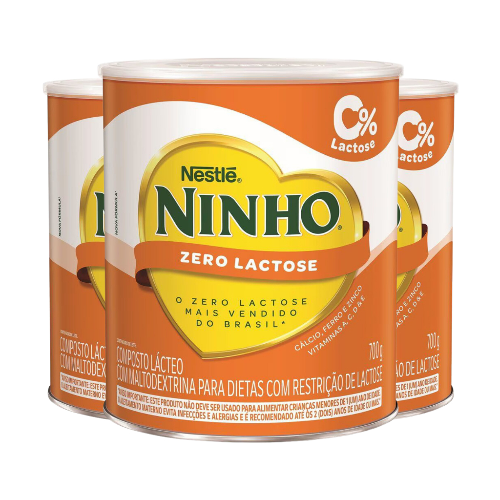 Kit 3 Ninho Zero Lactose 700g