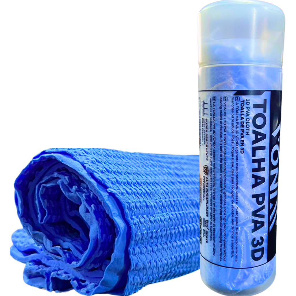 Toalha PVA 3D Vonixx Secagem Pano Automotivo Carro 66x43cm em Oferta na Shopee