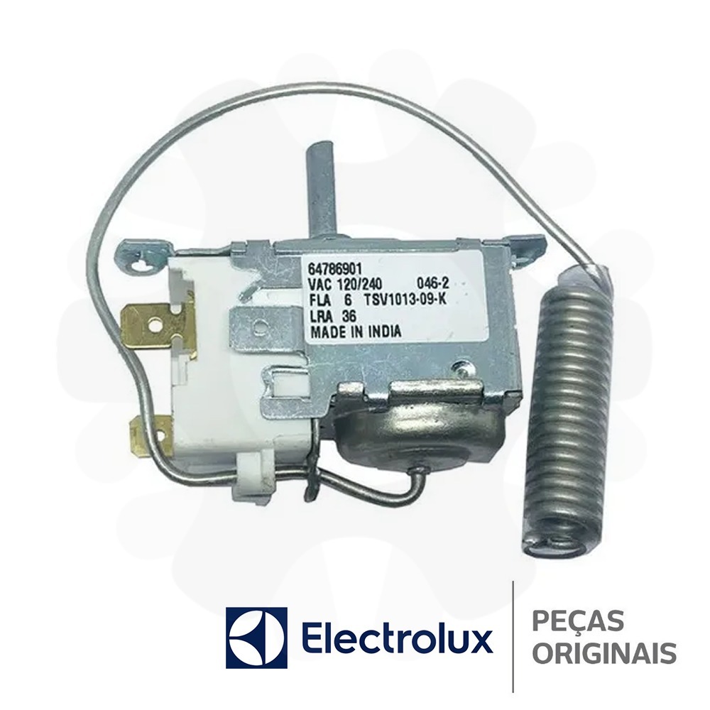 TERMOSTATO GELADEIRA ELECTROLUX DF34/DF38/DF39/DFW35 ORIGINAL 64786901