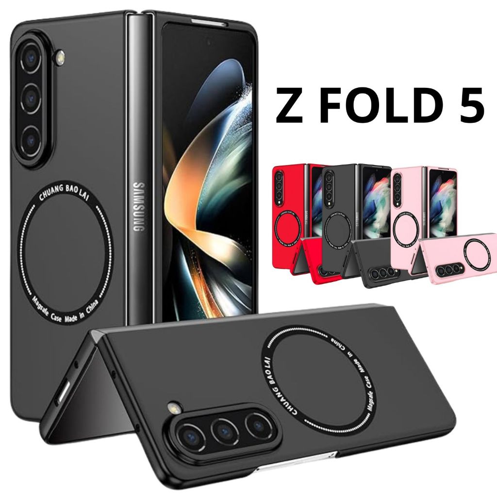 Capinha Capa Para Z Fold 5 Silicone Case Magnética Magsafe Carregamento Protetora Anti Impacto